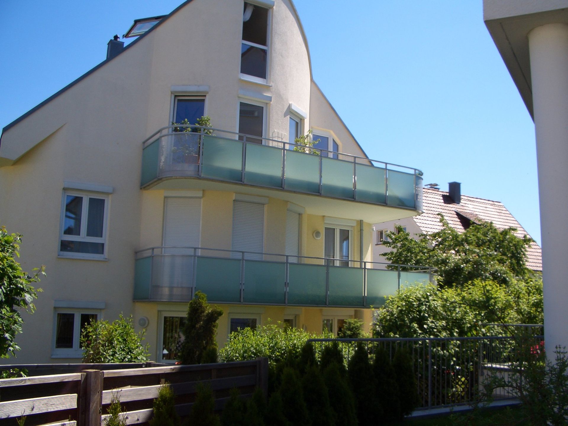 Edelstahl Glas Balkongeländer