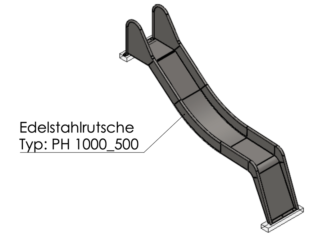Hangrutsche 0,45m Breite
